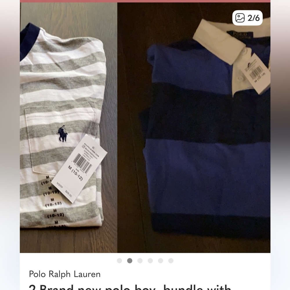 2 Brand new polo boy  bundle with tags. Size 10-12